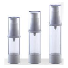 15ml 20ml 30ml Plastic Airless Bottle with White Pump and Base
